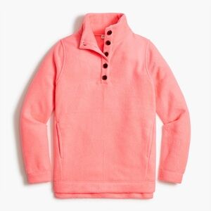 J. Crew Pullover Fleece Vibrant Pink Coral 3X